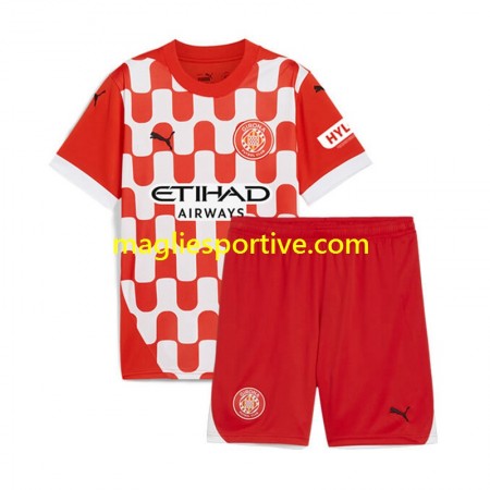 Completo Calcio Girona Bambino Divisa Prima 2024-2025